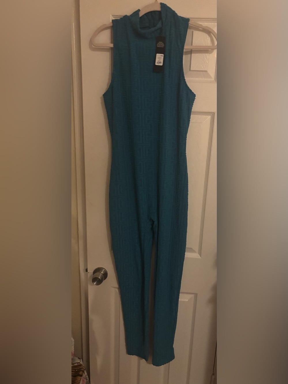 Fashion Nova Teal Kids One-Piece Footie